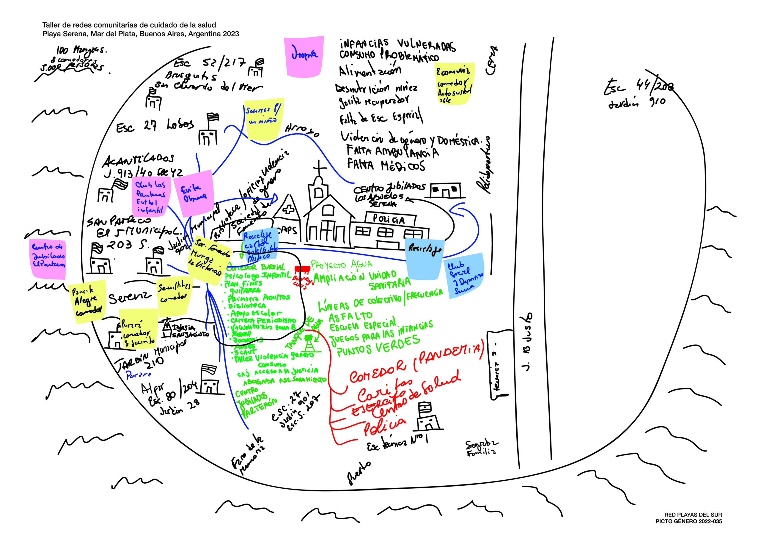 Cartografías del cuidado comunitario en los barrios del sur de Mar del Plata, Argentina